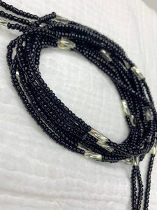 Onyx with silver accent