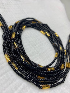 Black and Gold Beads