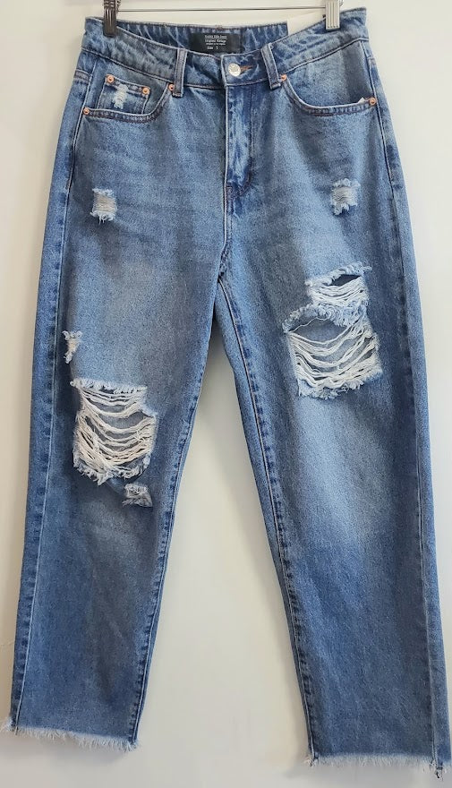 Distressed Dad Jeans