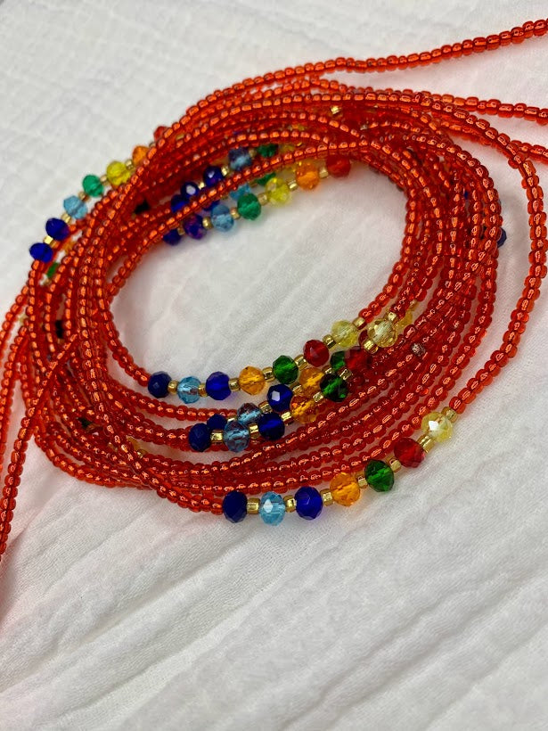 Red Chakra Beads