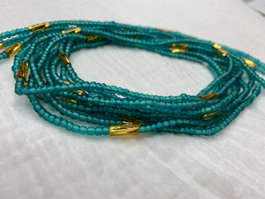 Turquoise and Gold beads